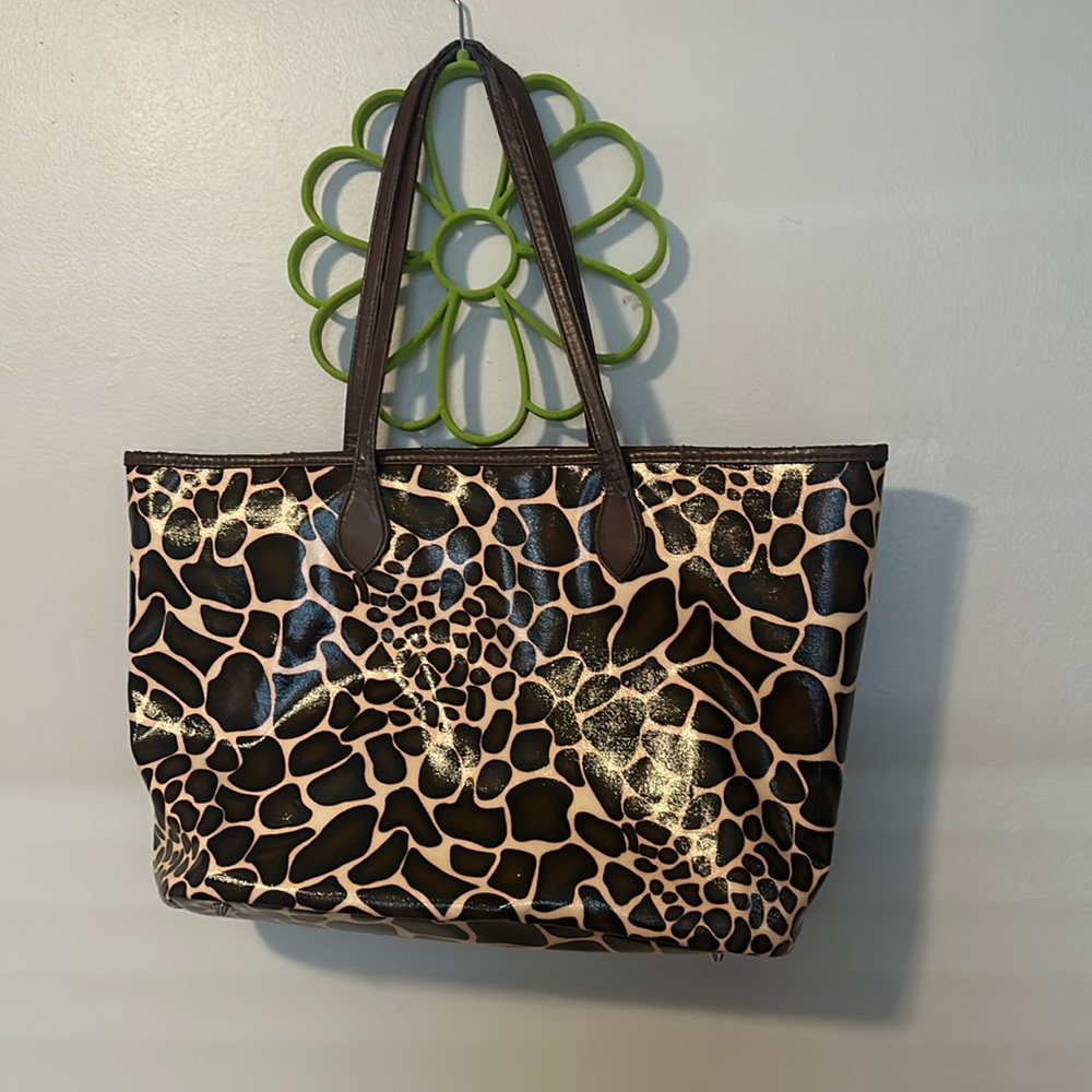 Leopard colored purse